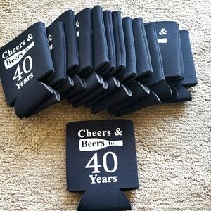 Cheers to 40 years koozies.